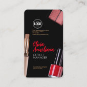 Personaliseer uw bedrijf | Modern make-upbedrijf Visitekaartje (Voorkant)