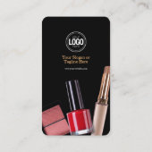 Personaliseer uw bedrijf | Modern make-upbedrijf Visitekaartje (Achterkant)