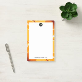 Personaliseer uw bedrijf | Oranje onderneming Post-it® Notes