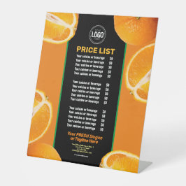 Personaliseer uw bedrijf | Oranje onderneming Reclamebord Met Voetstuk