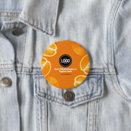 Personaliseer uw bedrijf | Oranje onderneming Ronde Button 7,6 Cm