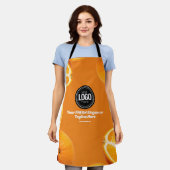 Personaliseer uw bedrijf | Oranje onderneming Schort (Gedragen)