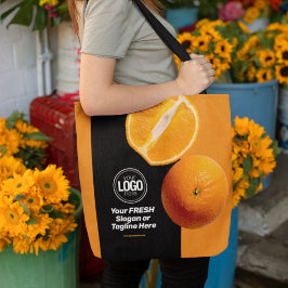 Personaliseer uw bedrijf | Oranje onderneming Tote Bag