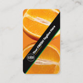 Personaliseer uw bedrijf | Oranje onderneming Visitekaartje (Achterkant)