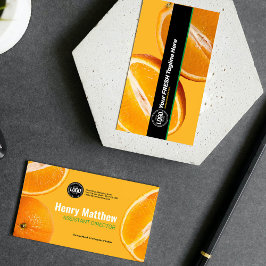 Personaliseer uw bedrijf | Oranje onderneming Visitekaartje