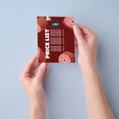 Personaliseer uw bedrijf | Slagerij Flyer (Hand)