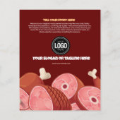 Personaliseer uw bedrijf | Slagerij Flyer (Achterkant)