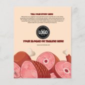 Personaliseer uw bedrijf | Slagerij Flyer (Achterkant)