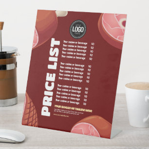 Personaliseer uw bedrijf   Slagerij Reclamebord Met Voetstuk