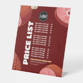 Personaliseer uw bedrijf | Slagerij Reclamebord Met Voetstuk (Voorkant)