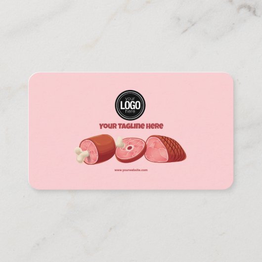 Personaliseer uw bedrijf | Slagerij Visitekaartje (Achterkant)