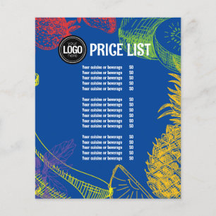 Personaliseer uw bedrijf   Tropical Fruits Company Flyer