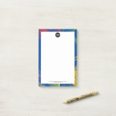 Personaliseer uw bedrijf | Tropical Fruits Company Post-it® Notes (Op bureau)