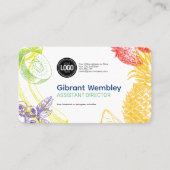 Personaliseer uw bedrijf | Tropical Fruits Company Visitekaartje (Voorkant)