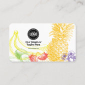 Personaliseer uw bedrijf | Tropical Fruits Company Visitekaartje (Achterkant)