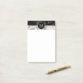Personaliseer uw brief Sticky Notes Marble Stone (Op bureau)