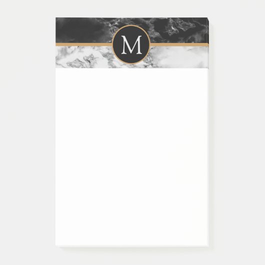 Personaliseer uw brief Sticky Notes Marble Stone (Voorkant)