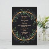 Personaliseer uw bruiloft uitnodiging briefpapier (Staand voorkant)