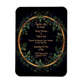 Personaliseer uw bruiloft uitnodiging magneet