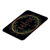 Personaliseer uw bruiloft uitnodiging magneet (Linkerzijde)