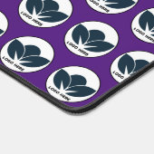 Personaliseer uw bureau: Royal Paarse Custom Logo Bureaumat (Hoek)