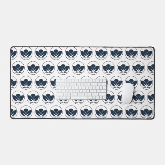 Personaliseer uw bureau: witte aangepaste Logo bur Bureaumat (Keyboard & Muis)