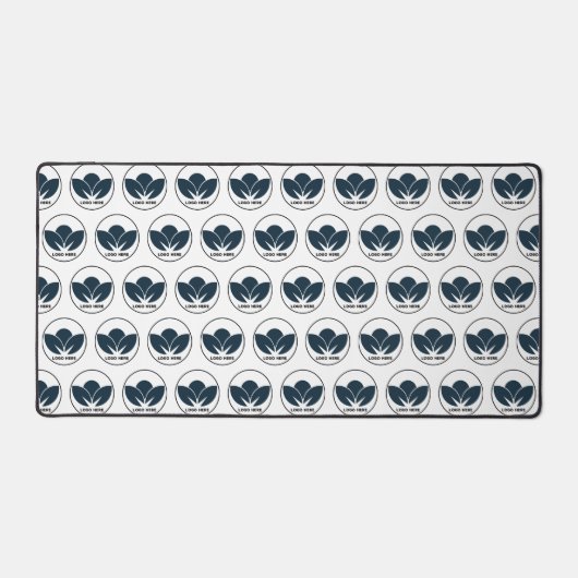 Personaliseer uw bureau: witte aangepaste Logo bur Bureaumat (Voorkant)