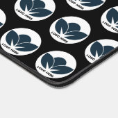 Personaliseer uw bureau: Zwarte aangepaste Logo-bu Bureaumat (Hoek)