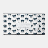 Personaliseer uw bureau: Zwarte aangepaste Logo-bu Bureaumat (Keyboard & Muis)