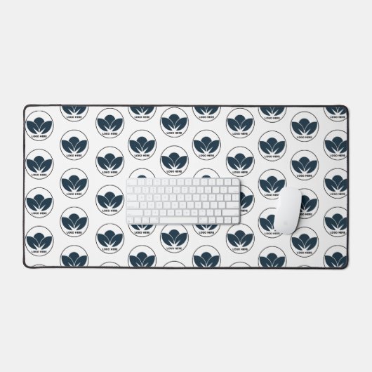 Personaliseer uw bureau: Zwarte aangepaste Logo-bu Bureaumat (Keyboard & Muis)