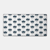 Personaliseer uw bureau: Zwarte aangepaste Logo-bu Bureaumat (Voorkant)