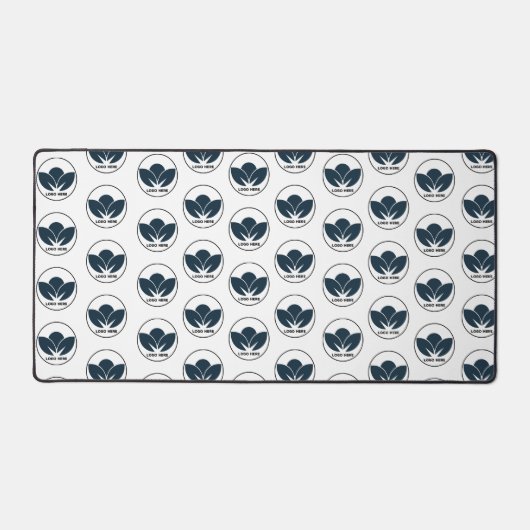 Personaliseer uw bureau: Zwarte aangepaste Logo-bu Bureaumat (Voorkant)