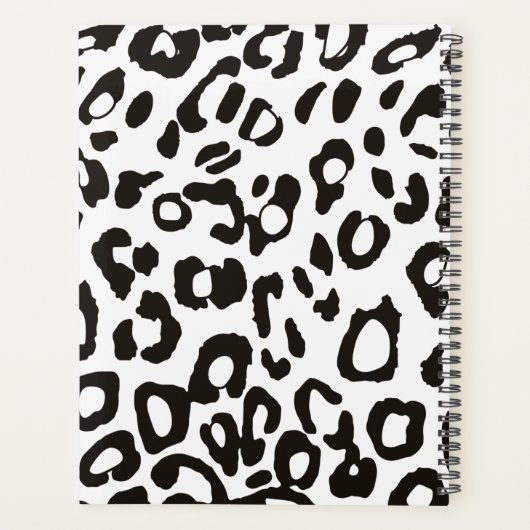 Personaliseer uw dierlijke afdrukken planner (Achterkant)