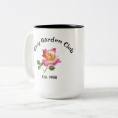 Personaliseer uw drank! tweekleurige koffiemok (Voorkant links)