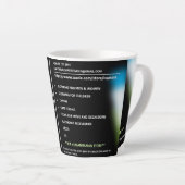 Personaliseer uw eigen Afbeelding met duurzame kwa Latte Mok (Rechterhoek)