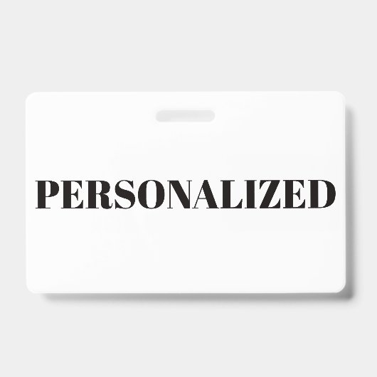 Personaliseer uw eigen badge (Voorzijde)