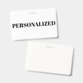 Personaliseer uw eigen badge (Voor- en achterkant)