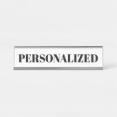 Personaliseer uw eigen bureau naambordje (Voorkant)