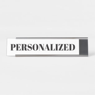 Personaliseer uw eigen bureau naambordje