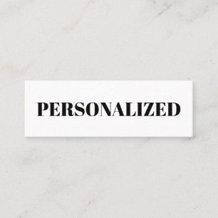 Personaliseer uw eigen contactkaartje