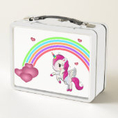 Personaliseer uw eigen Cute Baby Unicorn & Rainbow (Achterkant)