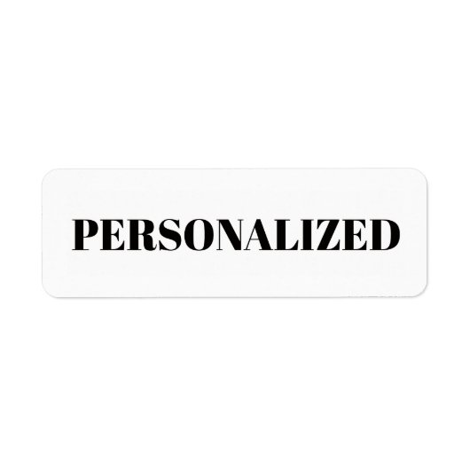 Personaliseer uw eigen etiket (Voorkant)