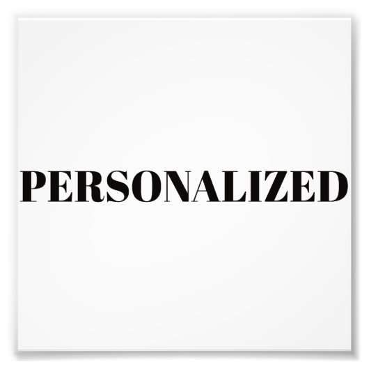 Personaliseer uw eigen foto afdruk (Voorkant)