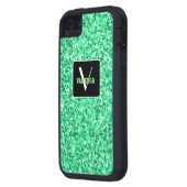 Personaliseer uw eigen groene spectrum Case-Mate iPhone case (Achterkant Links)