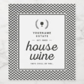 Personaliseer uw eigen huis wijn Sjabloon Wijn Etiket (Enkel label)