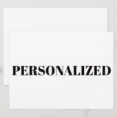 Personaliseer uw eigen kaart (Voorkant / Achterkant)