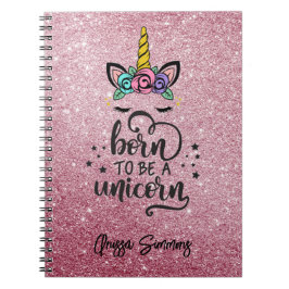 Personaliseer uw eigen Magische Unicorn-Notitieboe Notitieboek