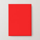 Personaliseer uw eigen rode rechthoek van 2,5 inch button (Voorkant)