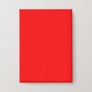 Personaliseer uw eigen rode rechthoek van 2,5 inch button