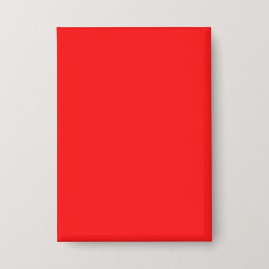 Personaliseer uw eigen rode rechthoek van 2,5 inch button (Voorkant)